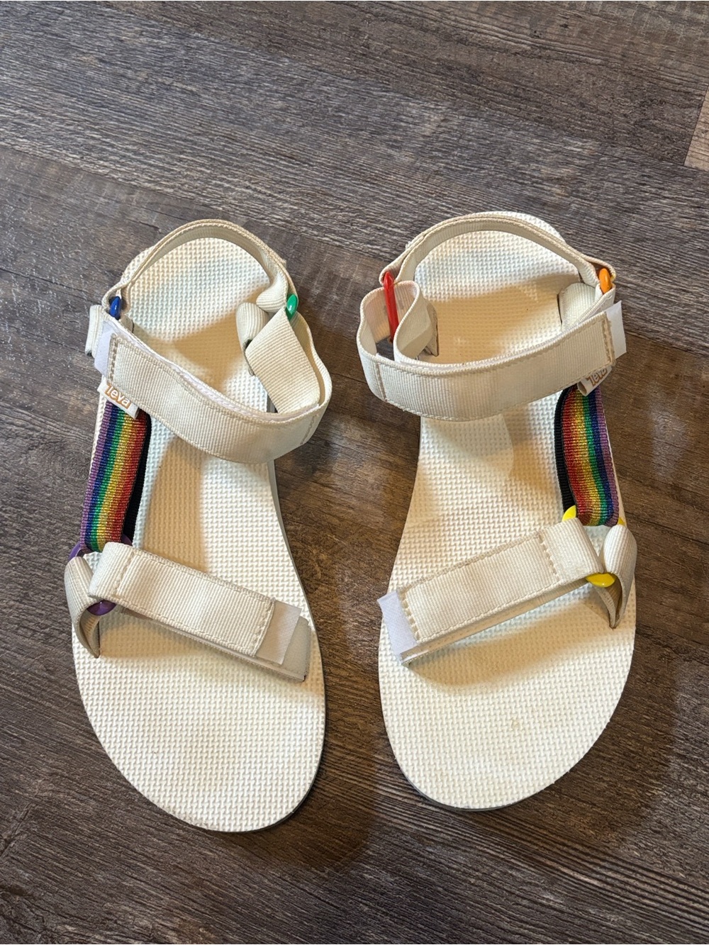Teva Men's Universal Pride Ankle Strap Rainbow Sandal 10